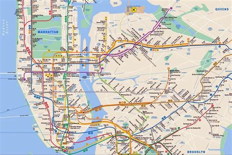 High Resolution NYC Subway Map
